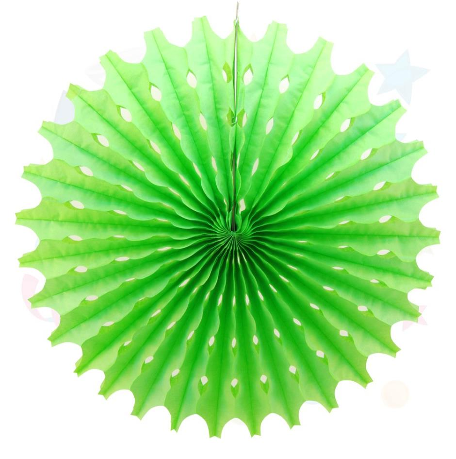 Kağıt Yelpaze Süs Yeşil 50 Cm