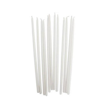 UZUN BEYAZ MUM (8 Lİ) ( 30 CM )
