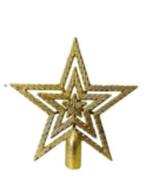 YILBAŞI AĞAÇ TEPE YILDIZI GOLD 20 CM