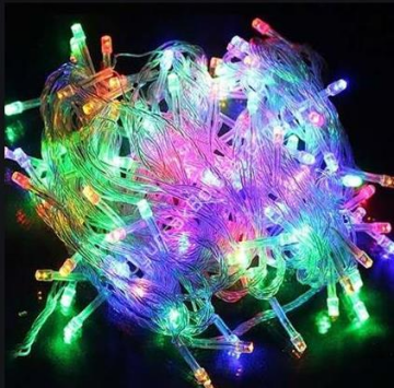 Pilli Karışık Renkli Led 10 Metre