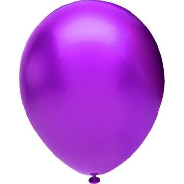 10'' METALİK VİOLET BALON