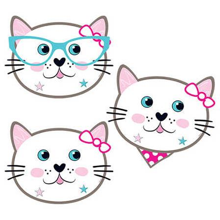 Miss Cat Karton Parti Maskesi 6 Adet