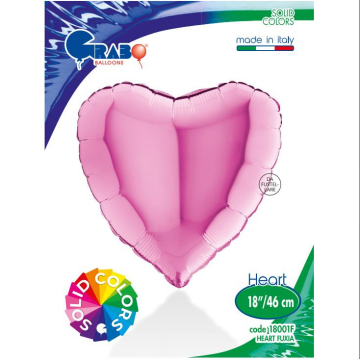 HEART 18'' FUSHİA (SOLİDE)