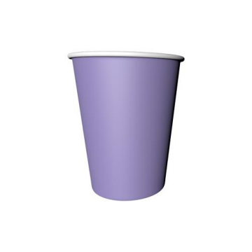Karton Bardak Açık Violet Renk ( 8 Adet )