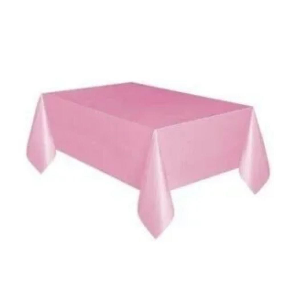 MASA ÖRTÜSÜ PLASTİK DÜZ PEMBE
