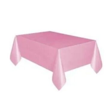 MASA ÖRTÜSÜ PLASTİK DÜZ PEMBE