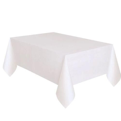MASA ÖRTÜSÜ PLASTİK DÜZ BEYAZ