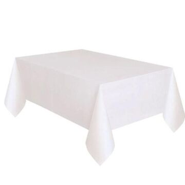 MASA ÖRTÜSÜ PLASTİK DÜZ BEYAZ