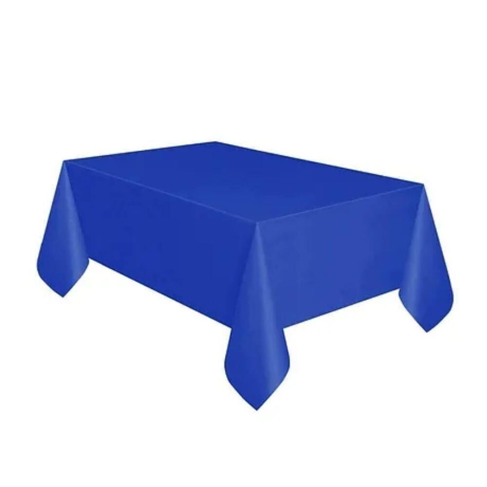 MASA ÖRTÜSÜ PLASTİK DÜZ LACİVERT