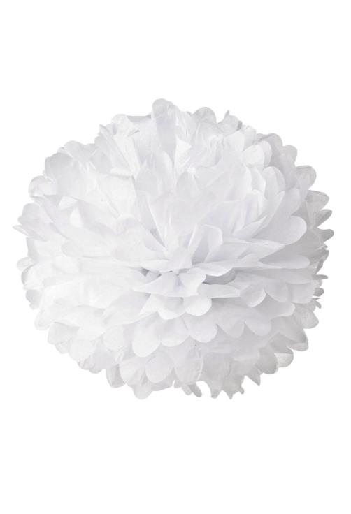 Ponpon Süs Kirli Beyaz