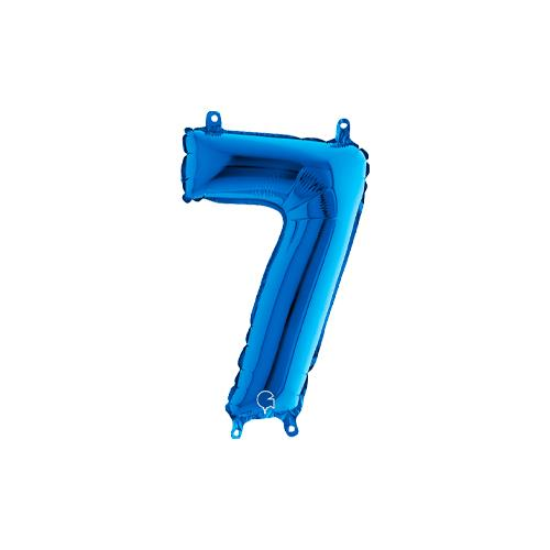 Rakam Folyo Balon 7 Mavi 35 Cm (Grabo)