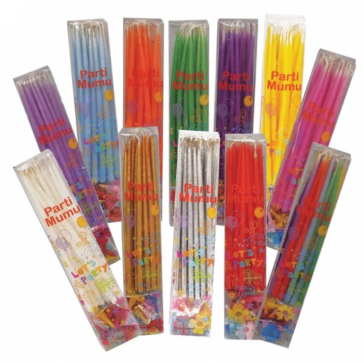 Yaş Günü Parti Mum ( 20 Li )