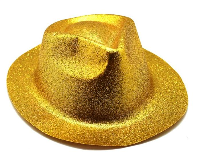 Büyük Simli Plastik Şapka