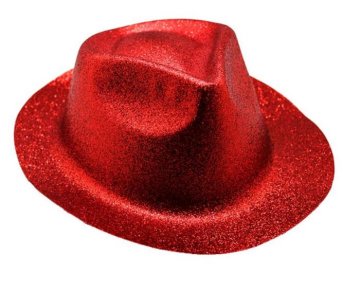 Büyük Simli Plastik Şapka