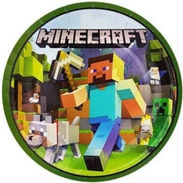 MİNECRAFT KARTON TABAK 8 Lİ