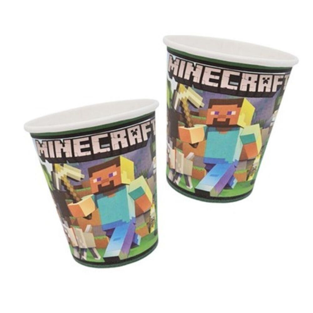 MINECRAFT KARTON BARDAK 8 Lİ