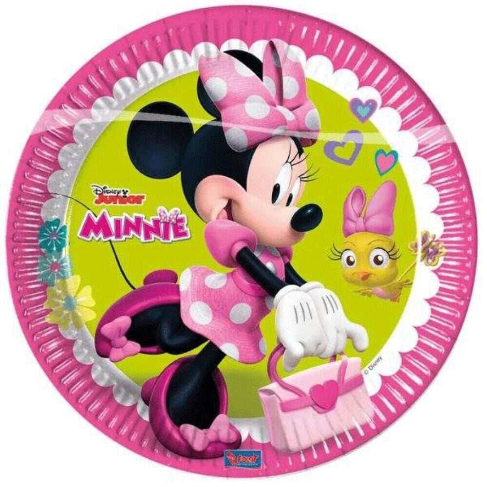 MİNNİE MOUSE KARTON TABAK 8 Lİ