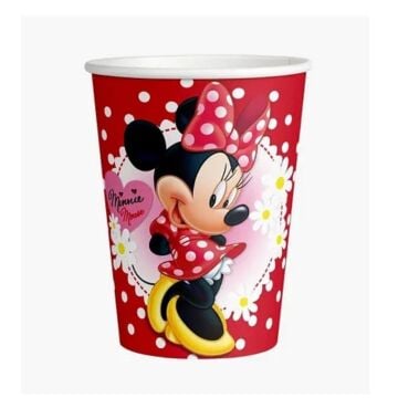 MİNNİE MOUSE KARTON BARDAK 8 Lİ
