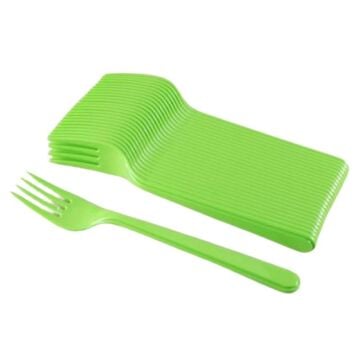 YEŞİL PLASTİK ÇATAL ( 25 Lİ )