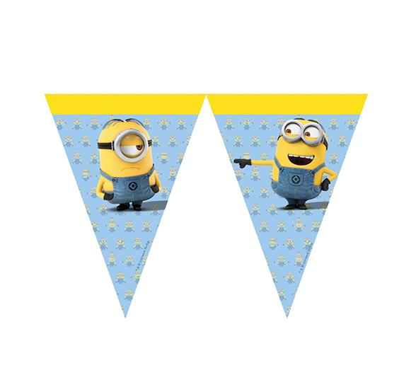 Lovely Minions Üçgen Bayrak