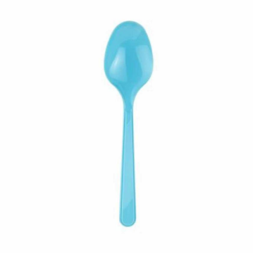 Açık Mavi Plastik Kaşık 10 Adet