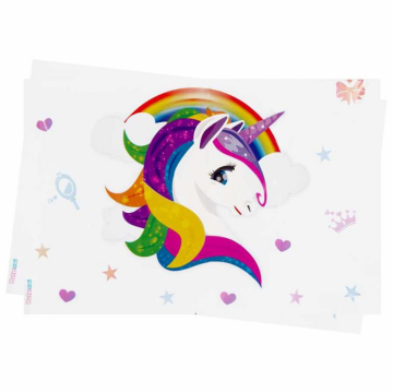 RAINBOW UNICORN MASA ÖRTÜSÜ