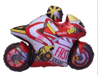 Motosiklet Folyo Balon Kırmızı 30''