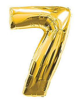 S/SHAPE FOLYO BALON RAKAM -7- ALTIN