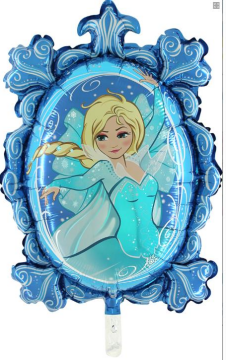 Tiffany Aynalı Folyo Balon Mavi