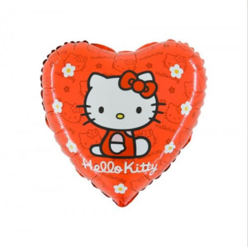 Hello Kitty Kalp Folyo Balon Kırmızılı 18'' (Grabo)