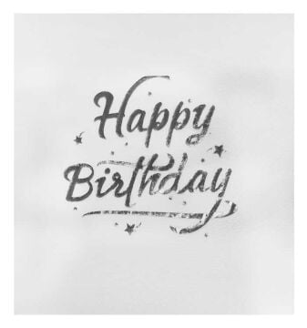 GÜMÜŞ HAPPY BIRTHDAY VARAK BASKILI KAĞIT PEÇETE