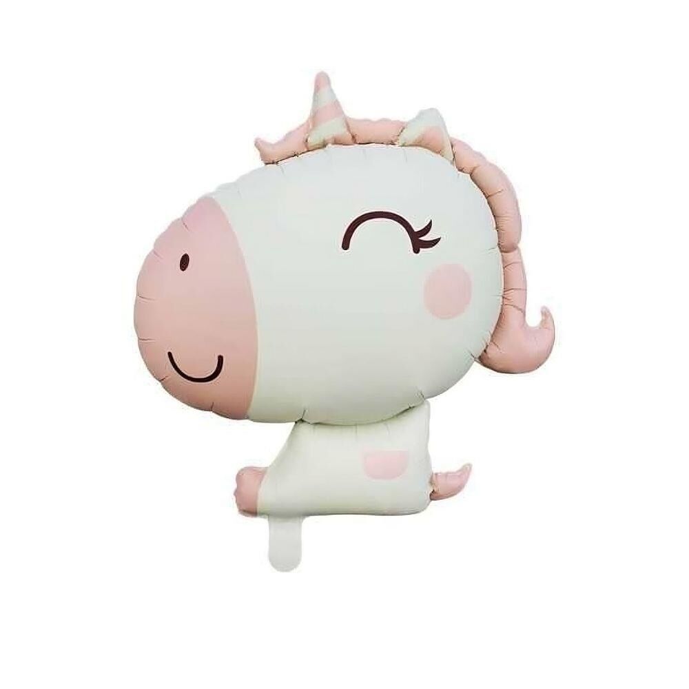 PEMBE RETRO UNİCORN FOLYO BALON