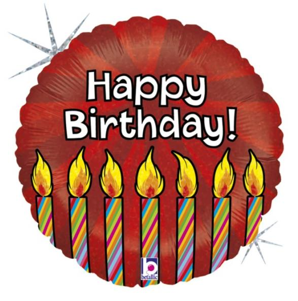 Candle Birthday Folyo Balon 45 Cm 18'' (Grabo)