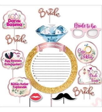 BRİDE KONUŞMA BALONU 12 Lİ