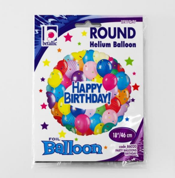 Party Ballons Birthday Folyo Balon 45 Cm 18'' (Grabo)