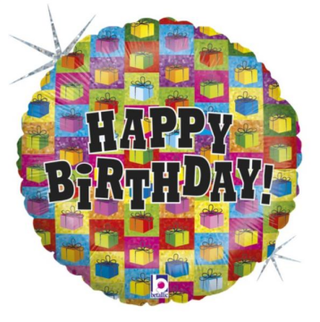 Minik Hediye Paketleri Görselli Folyo Balon 18'' (Grabo)