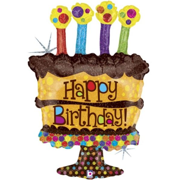Çikolatalı Pasta Folyo Balon 34'' (Grabo)