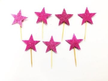 Yıldız Kürdan Eva Simli Pembe Renk 12 Adet