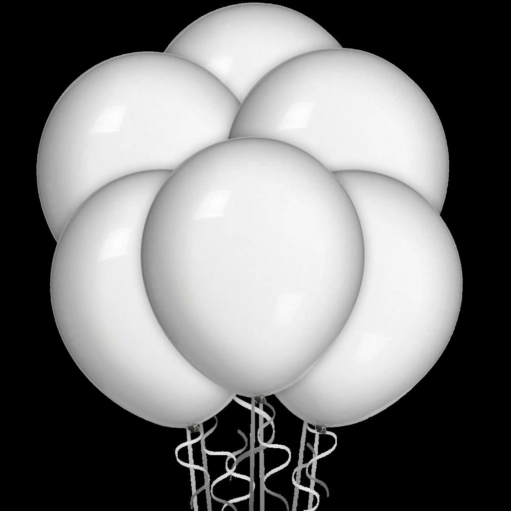 Beyaz Dış Mekan Süsleme Balonu 100 Adet 12'' (Hbk)