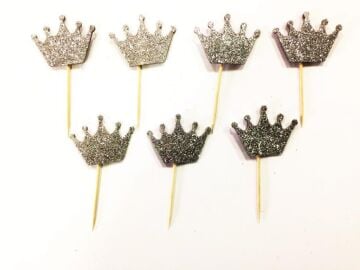 Simli Eva Taç Kürdan Gümüş 12 Adet