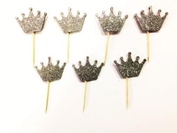 Simli Eva Taç Kürdan Gümüş 12 Adet