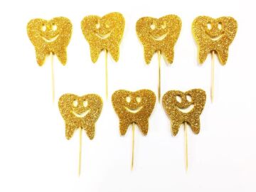 Simli Eva Diş Kürdan Gold 12 Adet