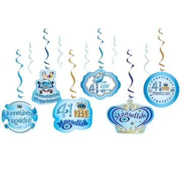 SÜNNET SPİRAL TAVAN SÜSÜ 6 LI