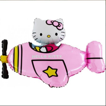 Hello Kitty Uçakta Folyo Balon Pembe 30''