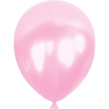12'' METALİK BEBEK PEMBE BALON ( H.G.)