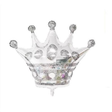 30'' GÜMÜŞ TAÇ FOLYO BALON