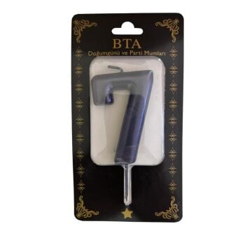 RAKAM MUM 8 CM SİYAH ''7''