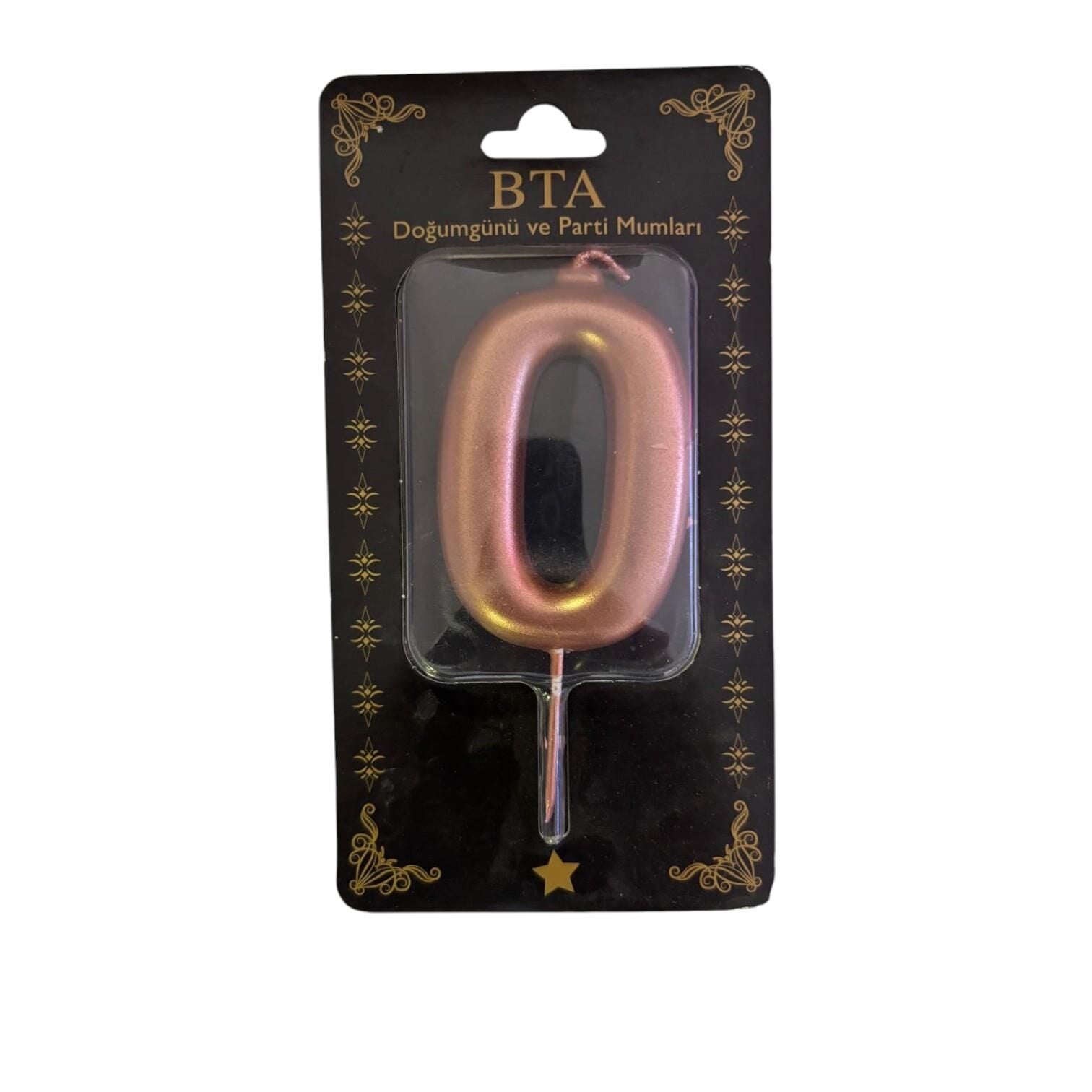 RAKAM MUM 8 CM ROSE GOLD ''0''