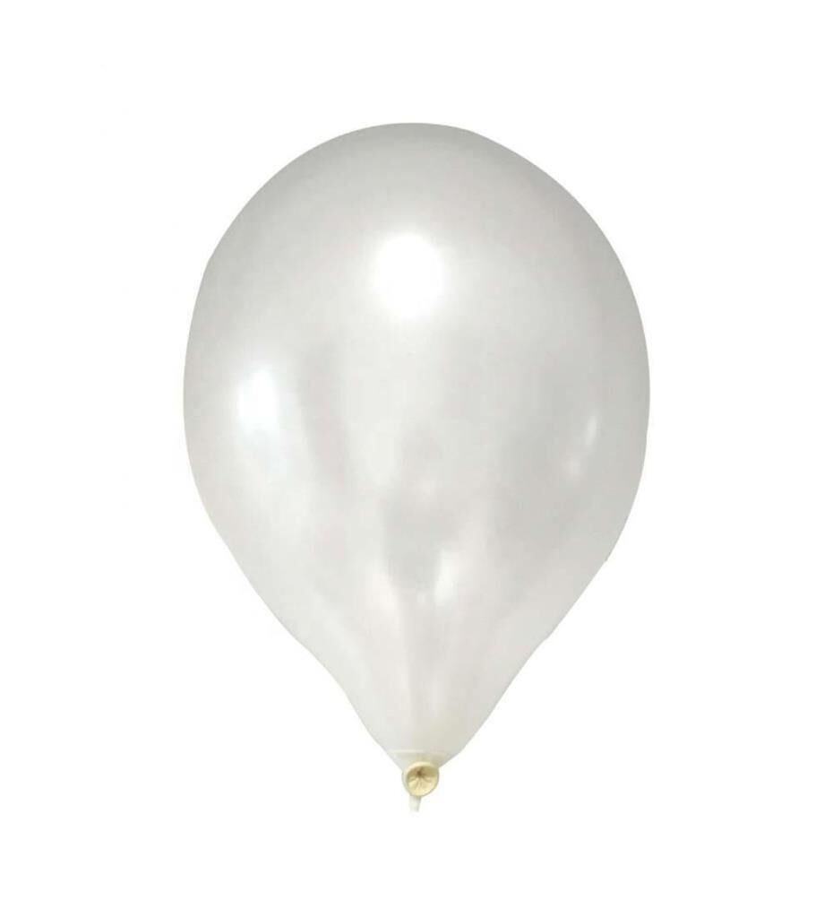12'' METALİK BEYAZ BALON - GLB