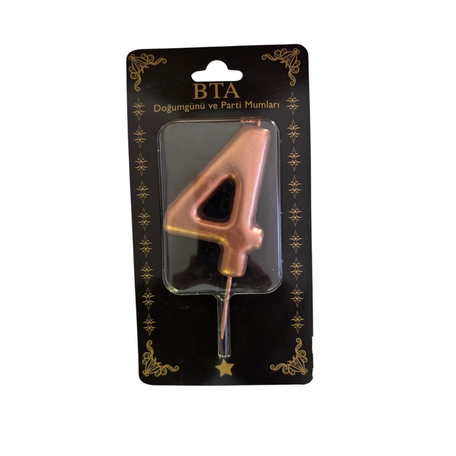 RAKAM MUM 8 CM ROSE GOLD ''4''